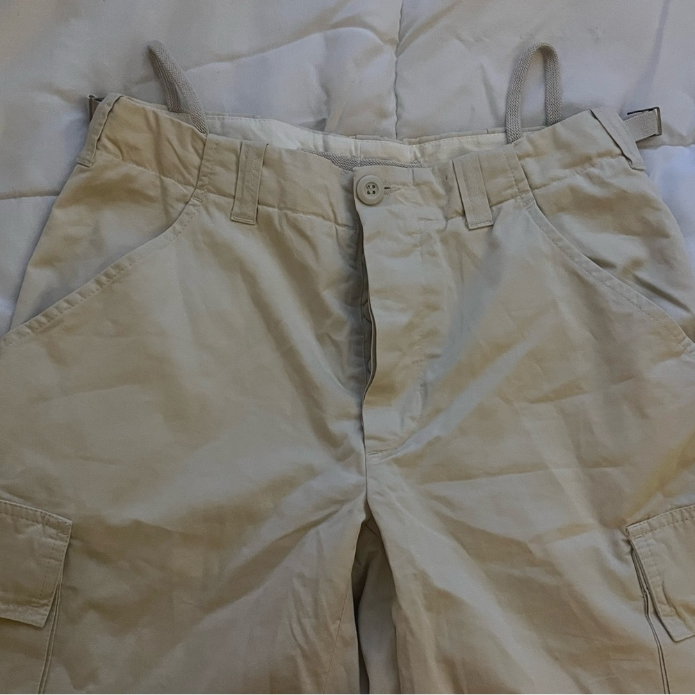 Helmut Lang Beige Cargo Pants